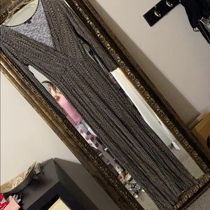 ELLA MOSS Black & Cream Beautiful Sexy Maxi Dress